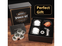Thumbnail for Whiskey Smoker Kit with Torch 6 Wood Chips 2 Glasses