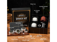 Thumbnail for Whiskey Smoker Kit with Torch 6 Wood Chips 2 Glasses