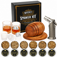 Thumbnail for Whiskey Smoker Kit with Torch 6 Wood Chips 2 Glasses