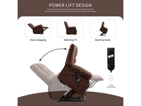 Thumbnail for Recliner Chair with Heat Massage