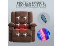Thumbnail for Recliner Chair with Heat Massage
