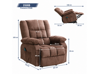 Thumbnail for Recliner Chair with Heat Massage