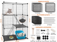 Thumbnail for Cat Cage Enclosure Crate