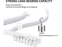 Thumbnail for Bendable Ceiling Curtain Track 5M