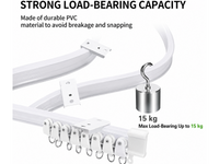 Thumbnail for Bendable Ceiling Curtain Track 5M