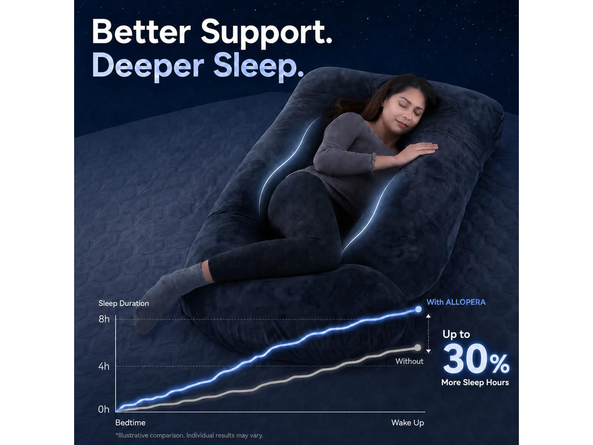 Pregnancy Pillow U Shape Full Body Maternity Pillow