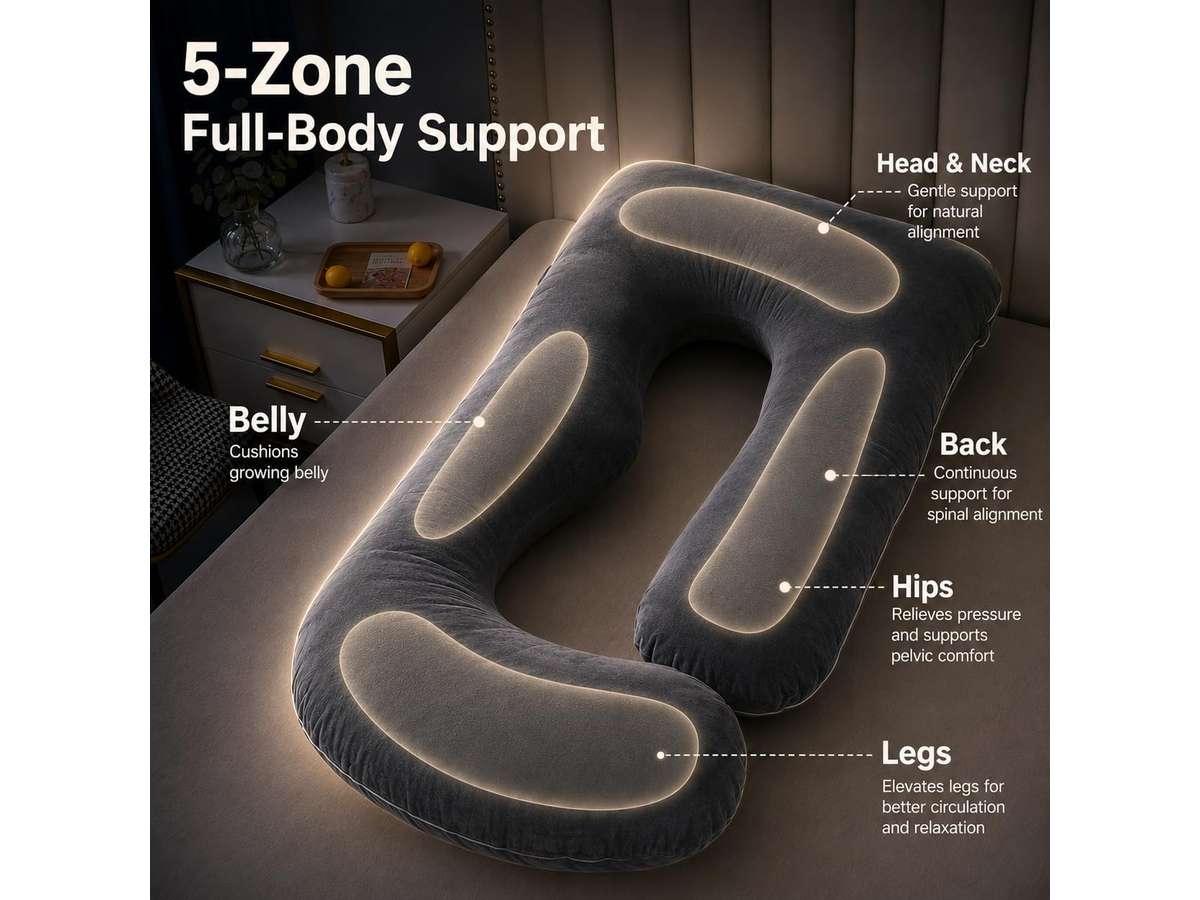 Pregnancy Pillow U Shape Full Body Maternity Pillow