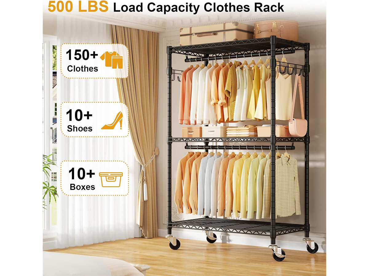 Rolling Clothes Rack