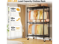 Thumbnail for Rolling Clothes Rack