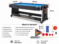 Thumbnail for 3 in 1 Pool, Air Hockey & Table Tennis