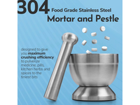 Thumbnail for Stainless Steel Mortar and Pestle Spice Grinder