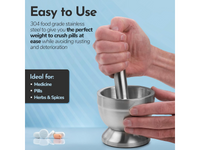 Thumbnail for Stainless Steel Mortar and Pestle Spice Grinder