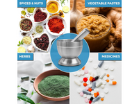 Thumbnail for Stainless Steel Mortar and Pestle Spice Grinder