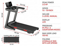 Thumbnail for Incline Treadmill Mechanical Treadmill Walking Machine