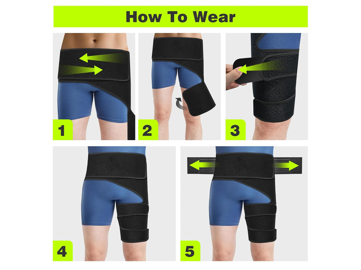 Hip Brace for Women & Men Adjustable Hip Support Wrap