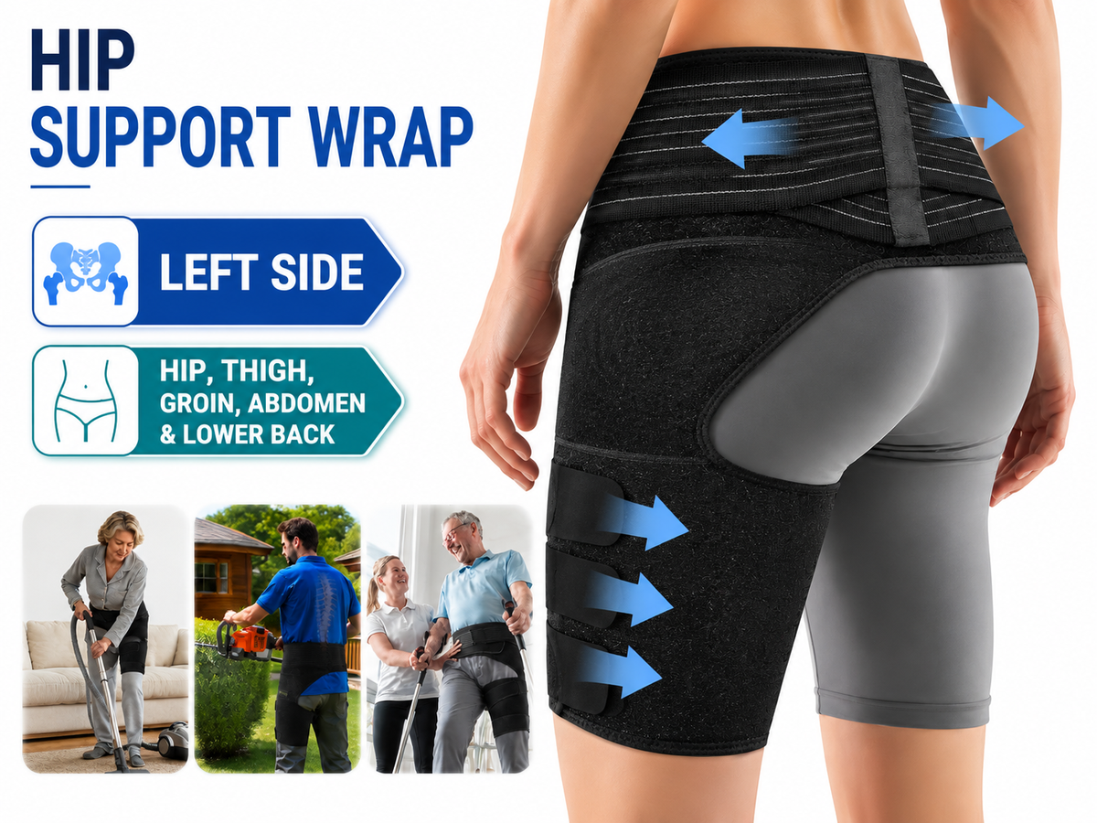 Hip Brace for Women & Men Adjustable Hip Support Wrap
