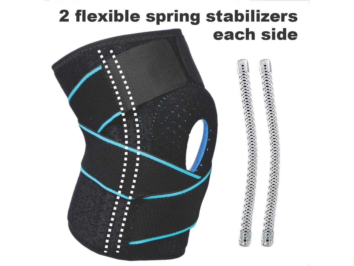 Knee Support 2 Pack with Dual Spring Support