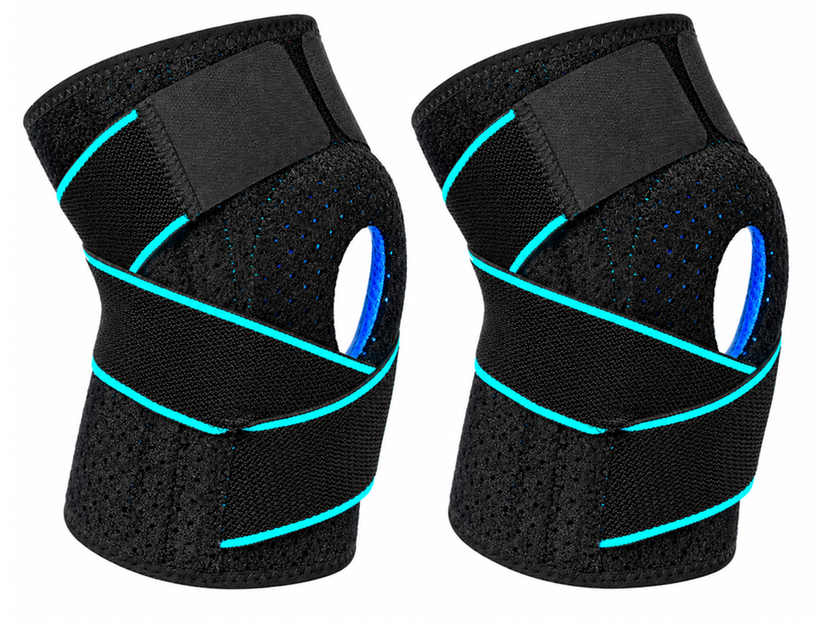 Knee Support 2 Pack with Dual Spring Support