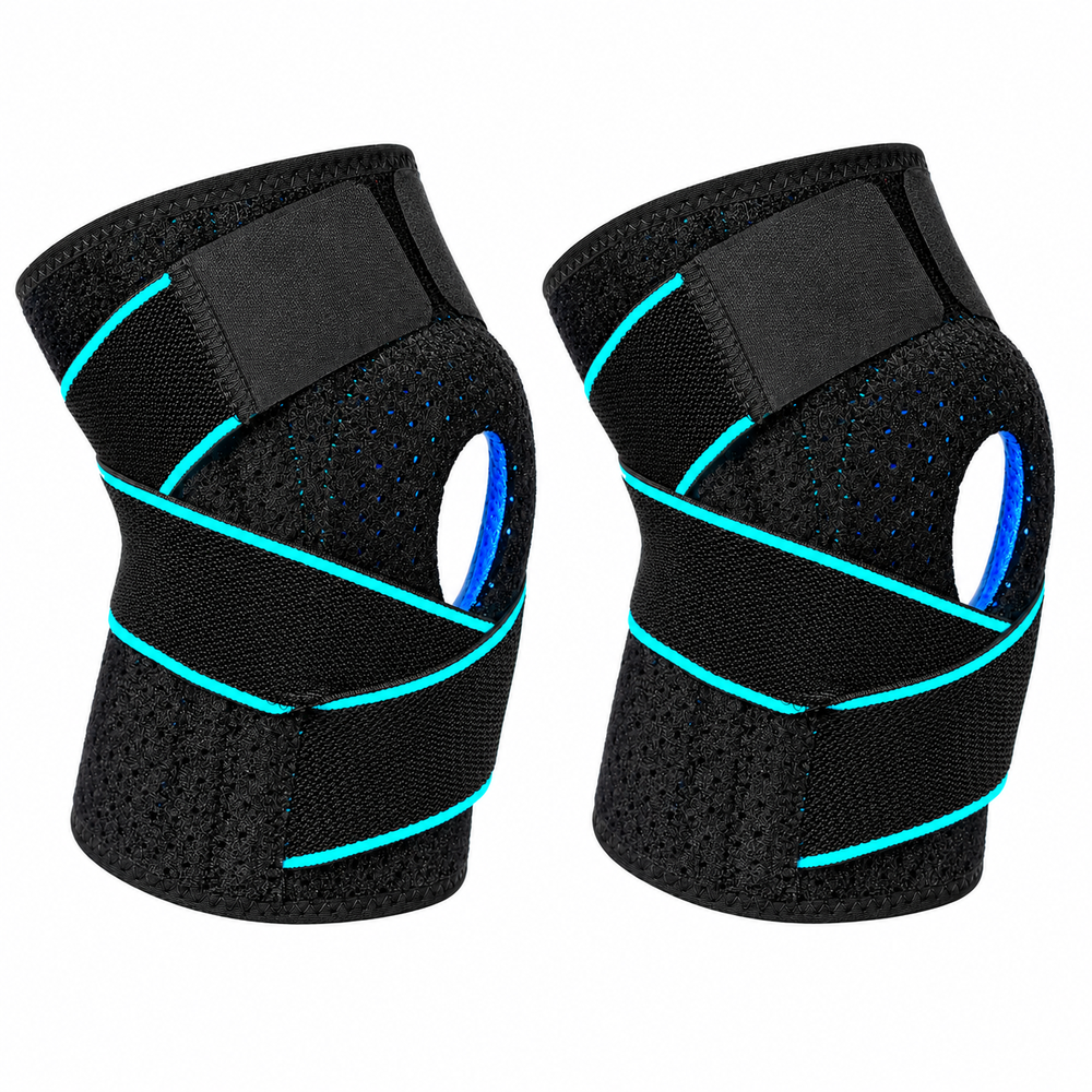 Knee Support 2 Pack with Dual Spring Support