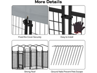 Thumbnail for Outdoor Dog Run with Shade Sail