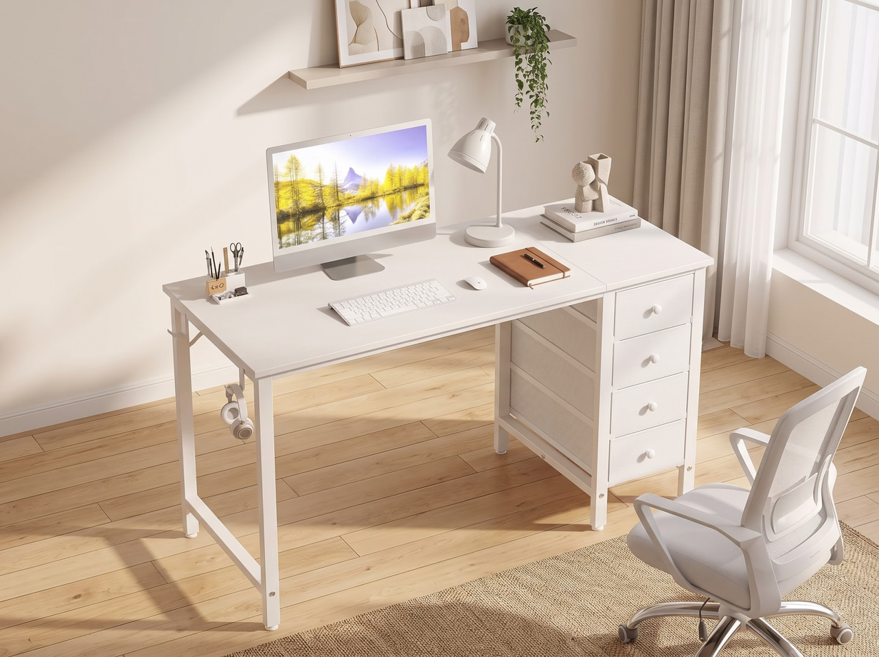 Computer Desk with Drawers