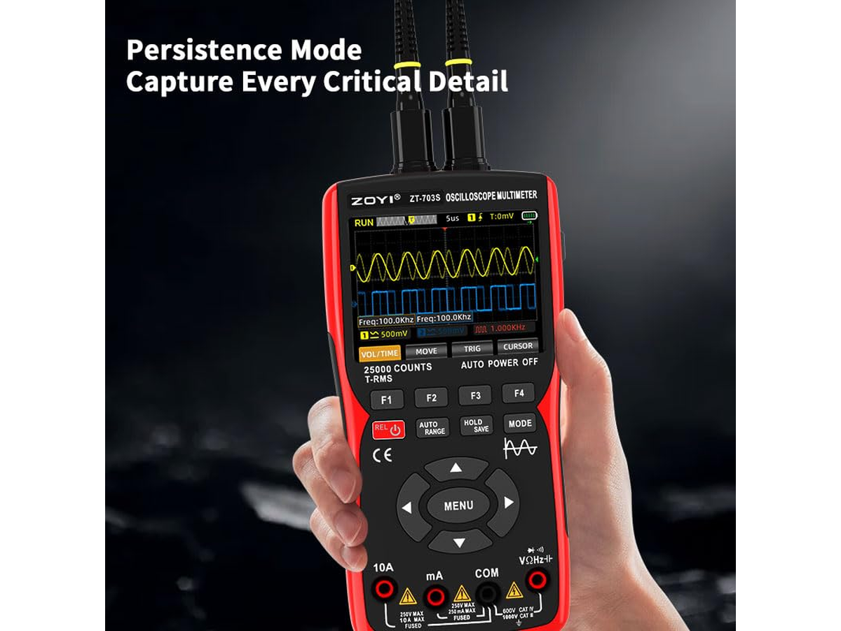 3 in 1 Automotive 50MHz Dual Channel Multimeter Signal Generator