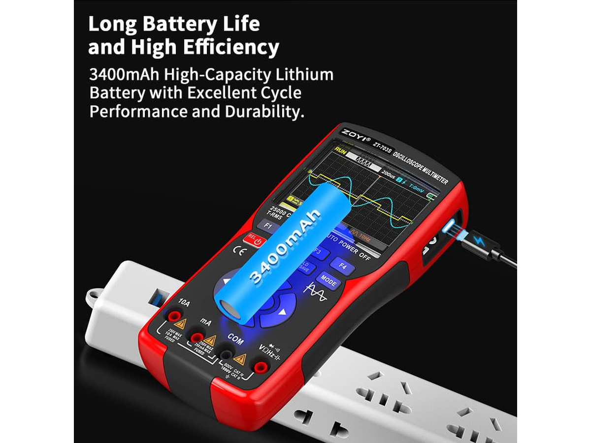 3 in 1 Automotive 50MHz Dual Channel Multimeter Signal Generator