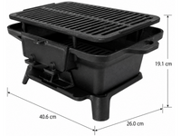 Thumbnail for Hibachi Style Cast Iron Charcoal BBQ Grill