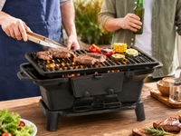 Thumbnail for Hibachi Style Cast Iron Charcoal BBQ Grill