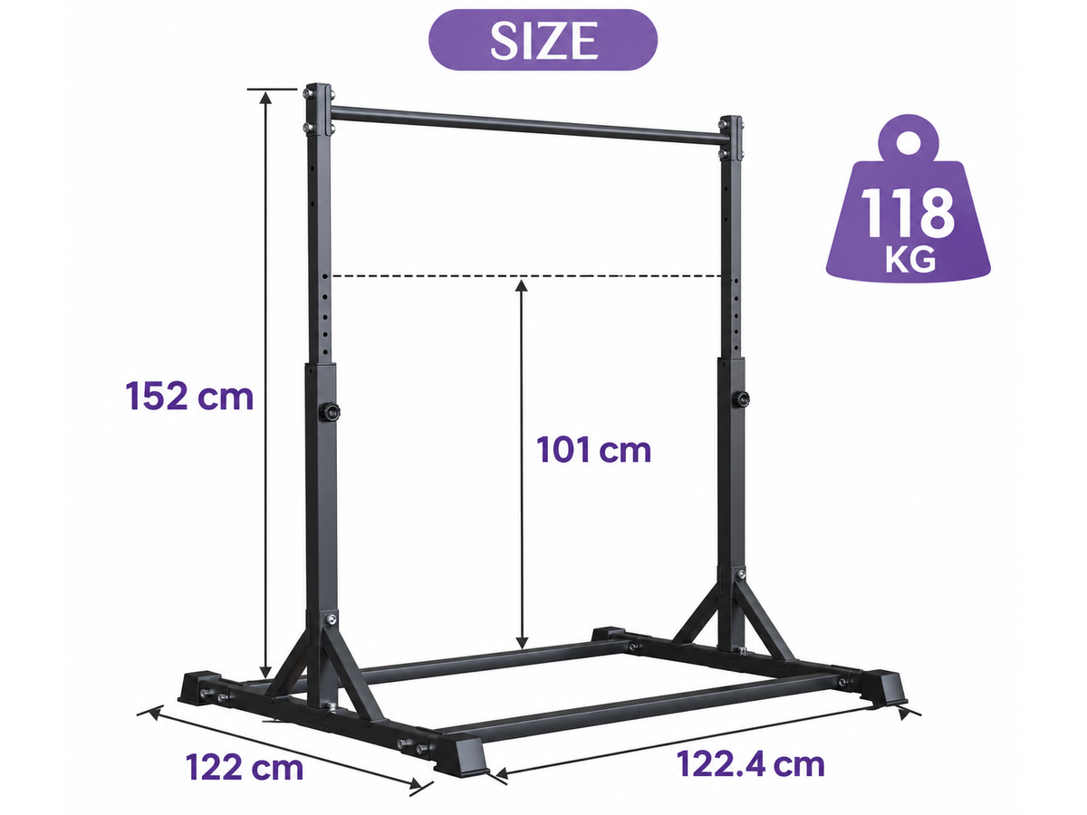 Adjustable Gymnastics Bar Heavy Duty Home Training Bar