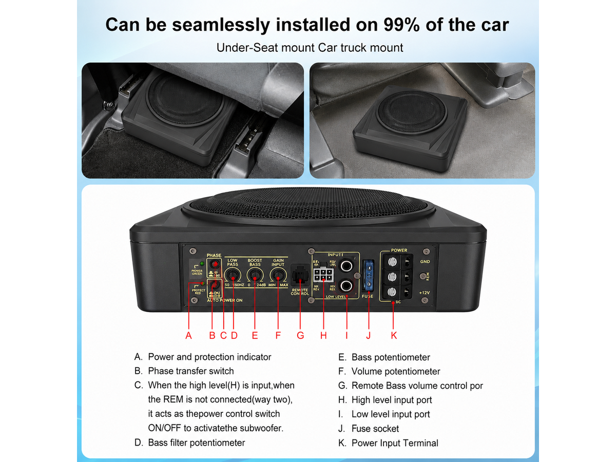 Car Subwoofer 1200W