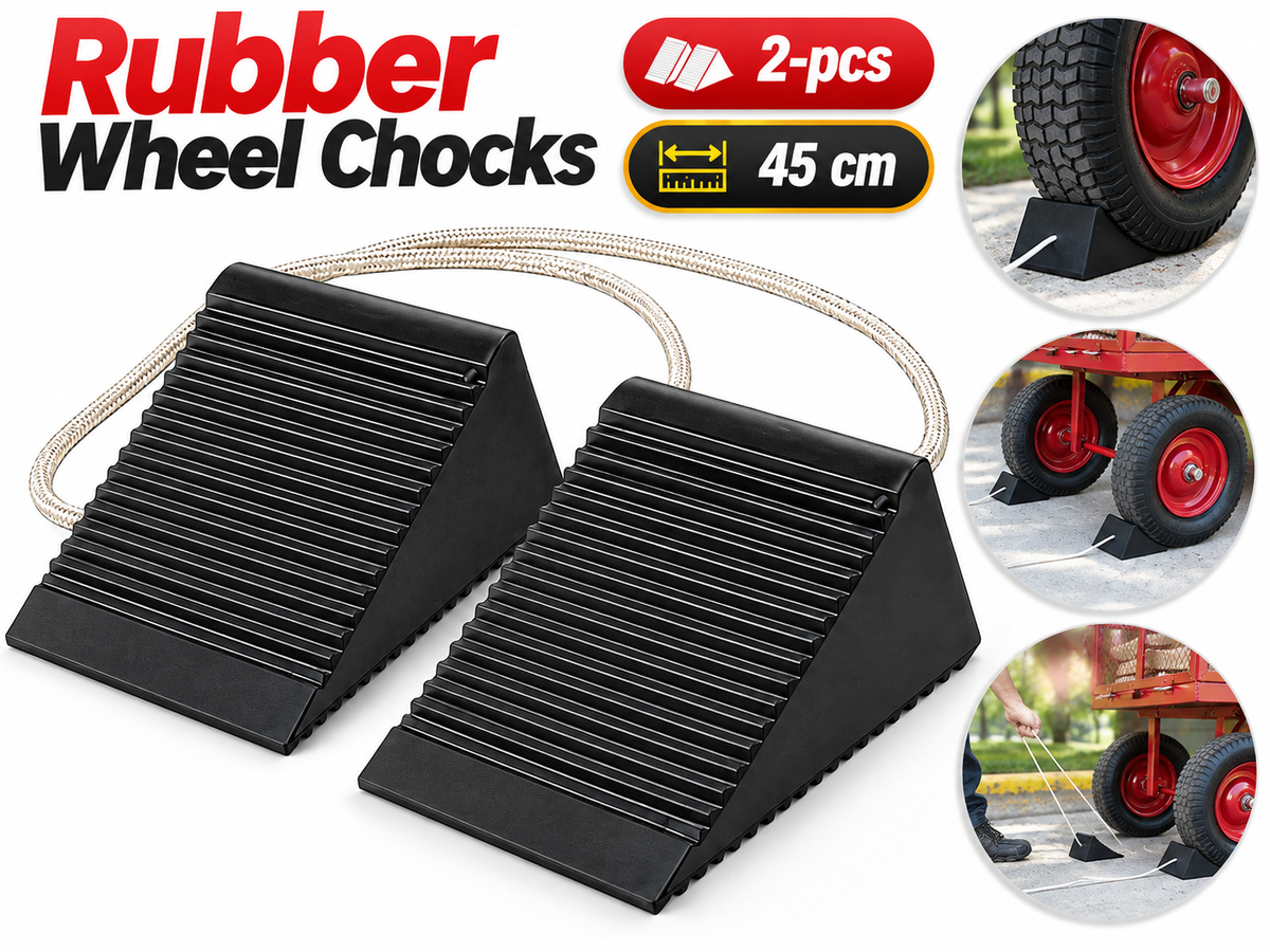 Rubber Wheel Chock 2 Pack