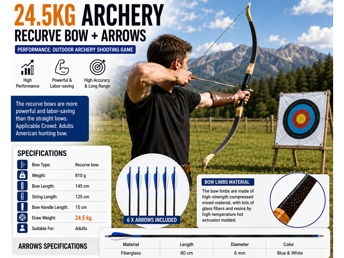 40lbs Archery Recurve Bow