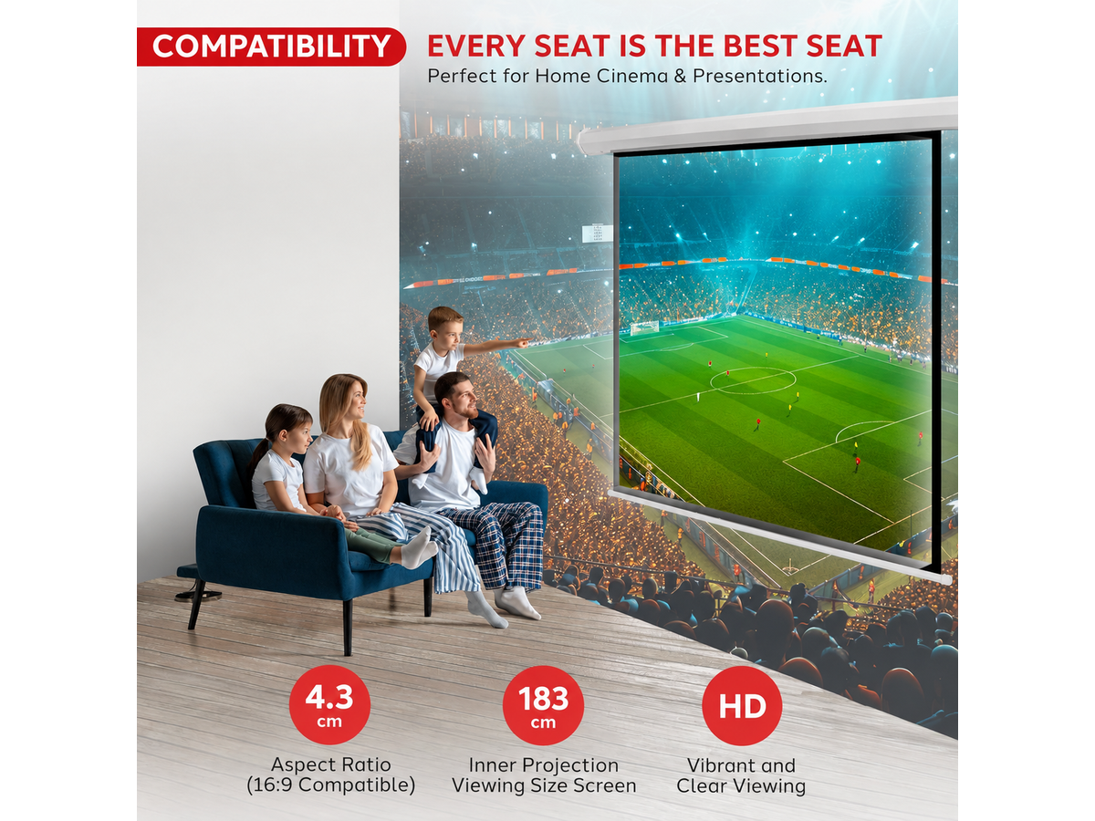 Pull Down Projector Screen