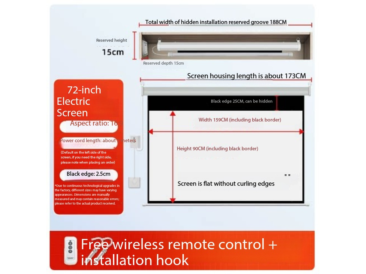 Pull Down Projector Screen