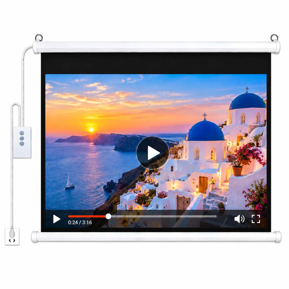 Pull Down Projector Screen