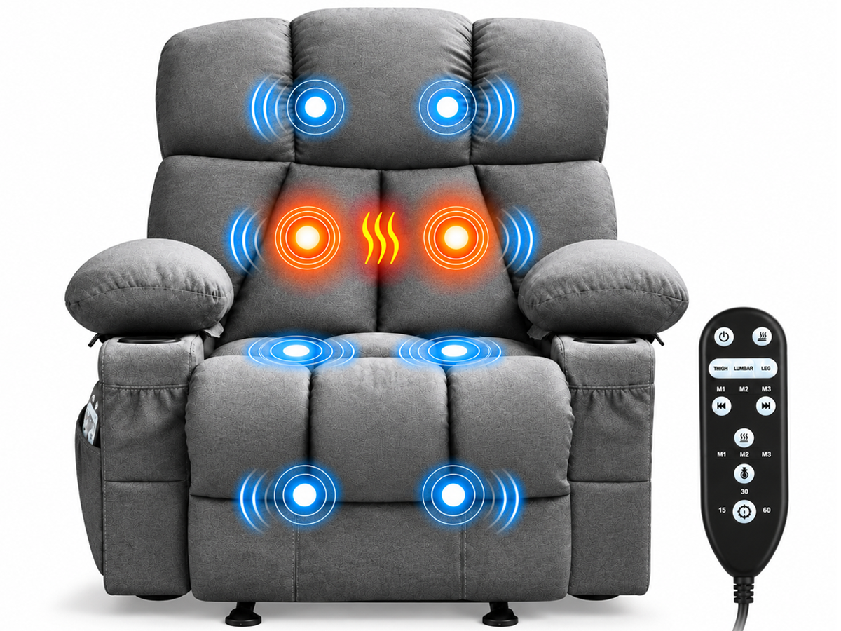Recliner Chair with Heat Massage