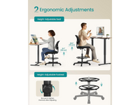 Thumbnail for Drafting Chair Adjustable Standing Desk Chair