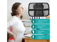 Thumbnail for Ergonomics Seat Back Support Mesh Lumbar Lower Brace Support