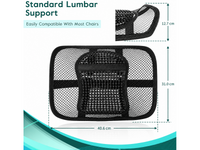 Thumbnail for Ergonomics Seat Back Support Mesh Lumbar Lower Brace Support