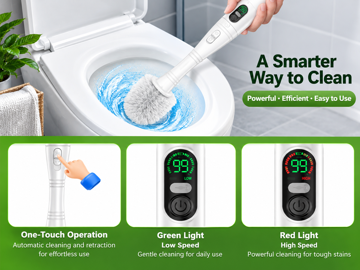 Cordless Electric Toilet Cleaning Brush