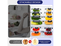 Thumbnail for 12 Piece Glass Storage Containers with Lids