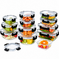 Thumbnail for 12 Piece Glass Storage Containers with Lids