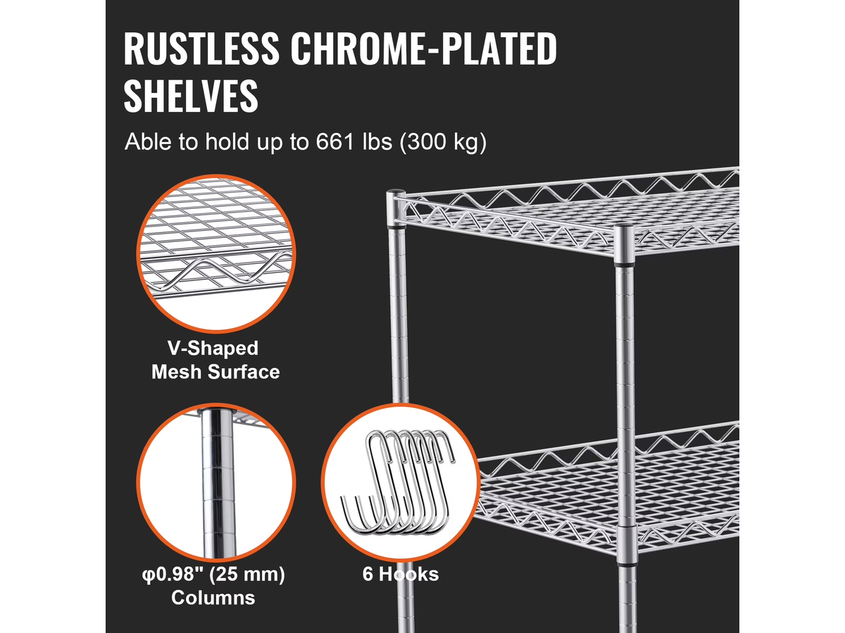 Kitchen Trolley 3 Tier