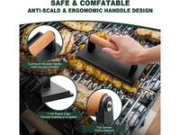 Thumbnail for Cast Iron Grill Press 2 Pack Round and Rectangular Smash Burger Press