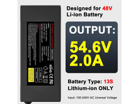 Thumbnail for 54.6V 2A Electric Scooter Charger