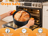 Thumbnail for Cast Iron Dutch Oven 2 in 1 Cast Iron Dutch Oven Skillet Lid Set