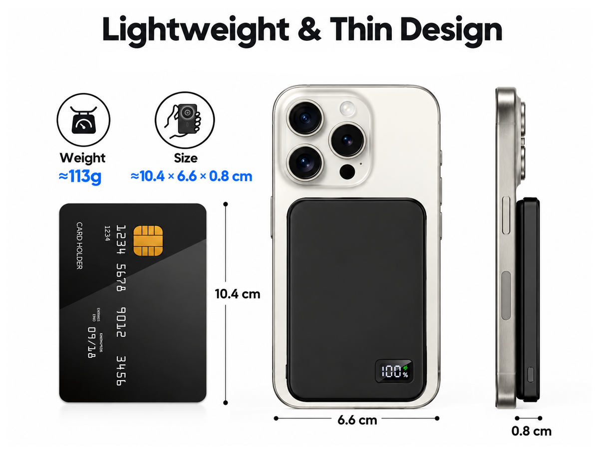 10000mAh Magnetic Wireless Power Bank