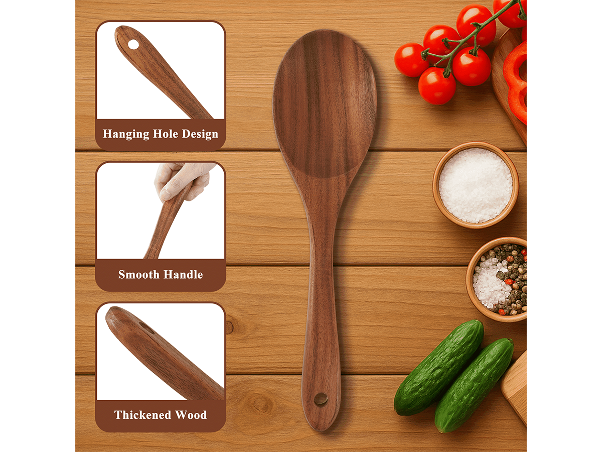 Wooden Kitchen Utensils Set