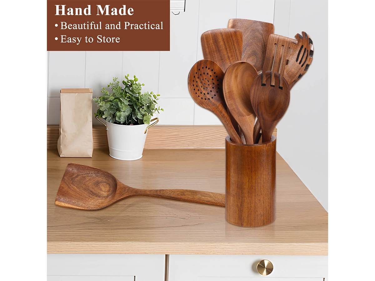 Wooden Kitchen Utensils Set